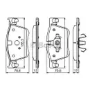 BOSCH 0 986 494 696 Bremsbelag