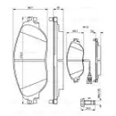 BOSCH 0 986 494 704 Bremsbelag
