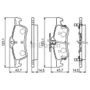 BOSCH 0 986 494 719 Bremsbelag