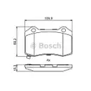 BOSCH 0 986 494 708 Bremsbelag