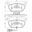 BOSCH 0 986 494 721 Bremsbelag