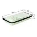 BOSCH F 026 400 341 Luftfilter S0341