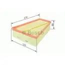 BOSCH F 026 400 343 Luftfilter S0343
