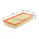 BOSCH F 026 400 387 Luftfilter S0387