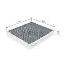 BOSCH 1 987 435 502 Filter, Innenraumluft R5502