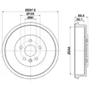 TEXTAR 94039500 Bremstrommeln 2 Stück hinten CHEVROLET