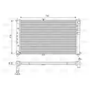 Kühler Motorkühlung Valeo 701602 für Kia