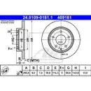 ATE 24.0109-0181.1 Bremsscheiben 2 Stück hinten für MAZDA