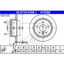 Original ATE 24.0110-0396.1 Bremsscheiben 2 Stück hinten für MINI