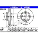 ATE 24.0125-0211.1 Bremsscheiben 2 Stück vorne für HONDA