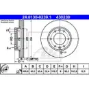 ATE 24.0130-0239.1 Bremsscheiben 2 Stück vorne für HYUNDAI
