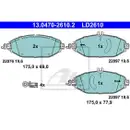 ATE 13.0470-2610.2 Ceramic Belagsatz
