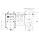 FEBI BILSTEIN 101284 Luftfederbalg für VOLVO