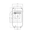 FEBI BILSTEIN 101314 Luftfederbalg für VOLVO