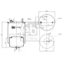 FEBI BILSTEIN 101357 Luftfederbalg für VOLVO