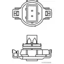 Glühlampe Nebelscheinwerfer Herth+buss Elparts 89901334 für Citroën für Peugeot