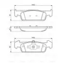 BOSCH 0 986 494 697 Bremsbelag