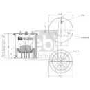 FEBI BILSTEIN 102809 Luftfederbalg für IVECO