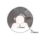 VAN WEZEL Spritzblech Bremsscheibe vo. li. 5897371
