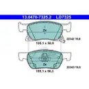 ATE 13.0470-7325.2 Ceramic Belagsatz