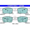 ATE 13.0470-7324.2 Ceramic Belagsatz
