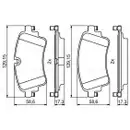 BOSCH 0 986 494 833 Bremsbelag