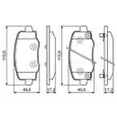 BOSCH 0 986 494 930 Bremsbelag