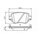 Bremsbelagsatz Scheibenbremse Bosch 0 986 494 797 für Audi für Seat für Skoda