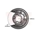 VAN WEZEL Spritzblech Bremsscheibe hi. li. 1651373