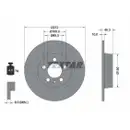 TEXTAR 92292003 Bremsscheiben 2 Stück hinten für AUDI