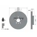 TEXTAR 92159205 Bremsscheiben 2 Stück vorne für VOLVO