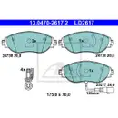 ATE Bremsenset Scheiben Ø288 belüftet Beläge Ceramic vorn Audi VW Skoda Seat