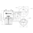 Federbalg Luftfederung Febi Bilstein 106769 für Bpw