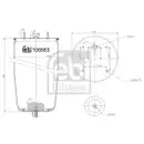 Federbalg Luftfederung Febi Bilstein 106563 für Saf