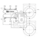 Federbalg Luftfederung Febi Bilstein 109090 für Gigant