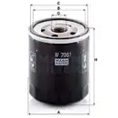 Ölfilter Mann-filter W 7061 für Mazda