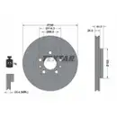 TEXTAR 92300703 Bremsscheiben 2 Stück vorne für RENAULT