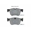 Bremsbelagsatz Scheibenbremse Textar 2281301 Q+ für Citroën für Opel für Peugeot
