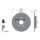 TEXTAR 92305703 Bremsscheiben 2 Stück hinten für SUZUKI