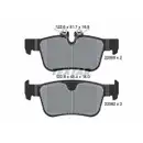 Bremsbelagsatz Scheibenbremse Textar 2256801 Q+ für Volvo Hinterachse