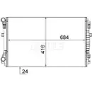 Kühler Motorkühlung Mahle CR 2054 001S Behr für Audi für Seat für Skoda für VW
