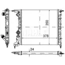 Kühler Motorkühlung Mahle CR 615 000S Behr für Renault