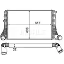 Ladeluftkühler Mahle CI 387 000P Behr *** Premium Line *** für Audi für VW