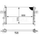 Kühler Motorkühlung Mahle CR 227 000S Behr für Opel für Vauxhall