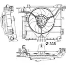 Lüfter Motorkühlung Mahle CFF 211 000P Behr *** Premium Line *** für Smart