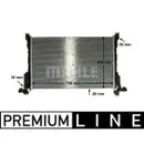 Kühler Motorkühlung Mahle CR 86 000P Behr *** Premium Line *** für Opel