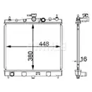 Kühler Motorkühlung Mahle CR 2164 000S Behr für Nissan