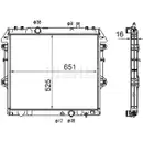 Kühler Motorkühlung Mahle CR 1867 000S Behr für Toyota
