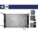 Kühler Motorkühlung Mahle CR 132 000S Behr für Audi für Seat für Skoda für VW