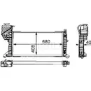 Kühler Motorkühlung Mahle CR 682 000S Behr für Mercedes Benz für Mercedes Benz